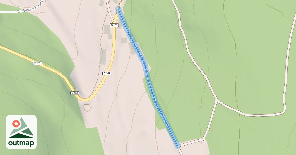 Map of Chemin du Pas de Saint Martin