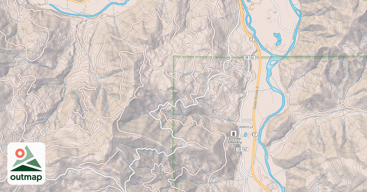 Map of BUCKEYE CREEK