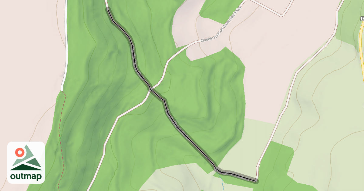 Map of Chemin dit de la Croix