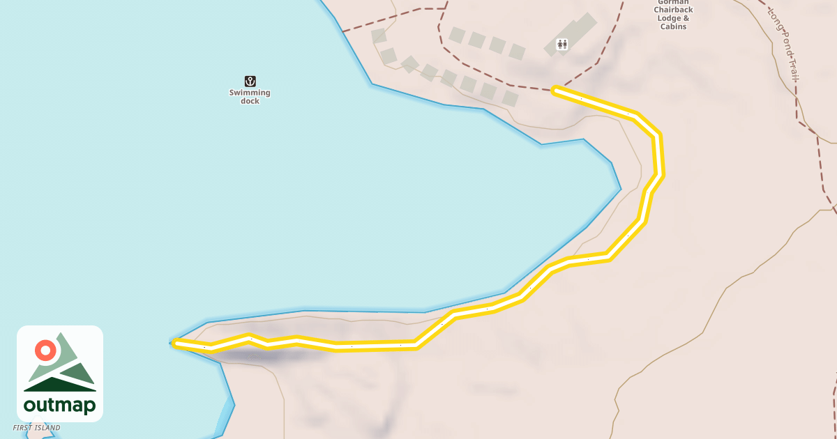 Map of Hermit Point Trail