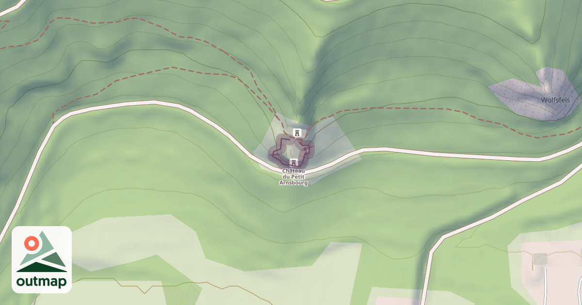 Map of Château du Petit-Arnsberg