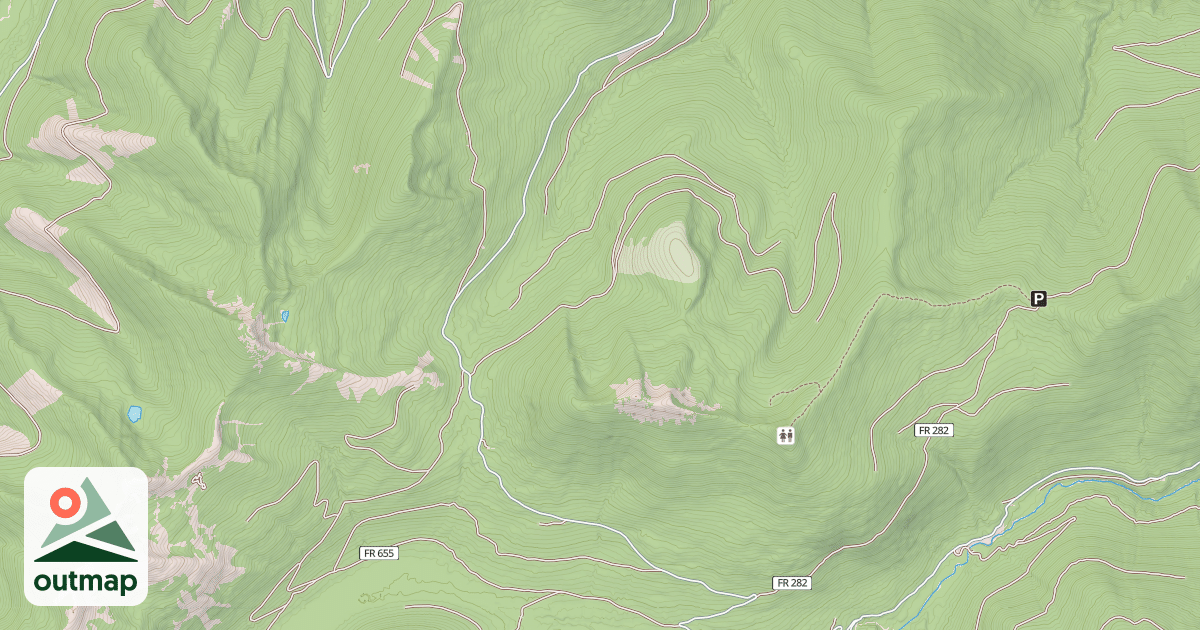 Map of SADDLE MOUNTAIN