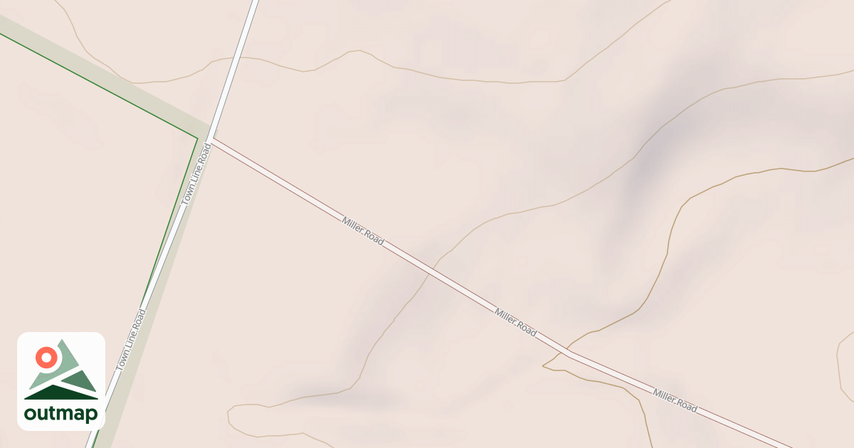 Map of Miller Road Snow Trail