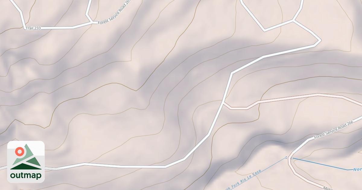 Map of RIO LA CASA