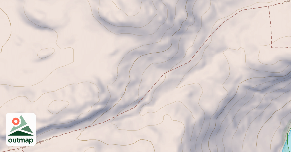Map of Lewis Clearing Bay Trail