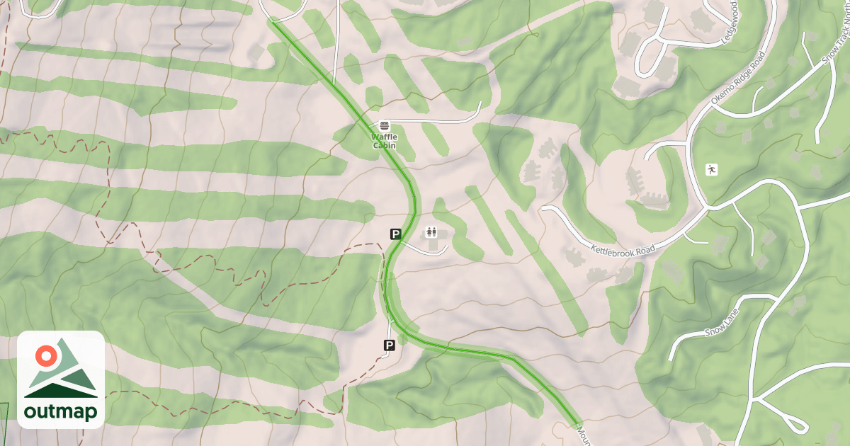 Map of Mountain Road