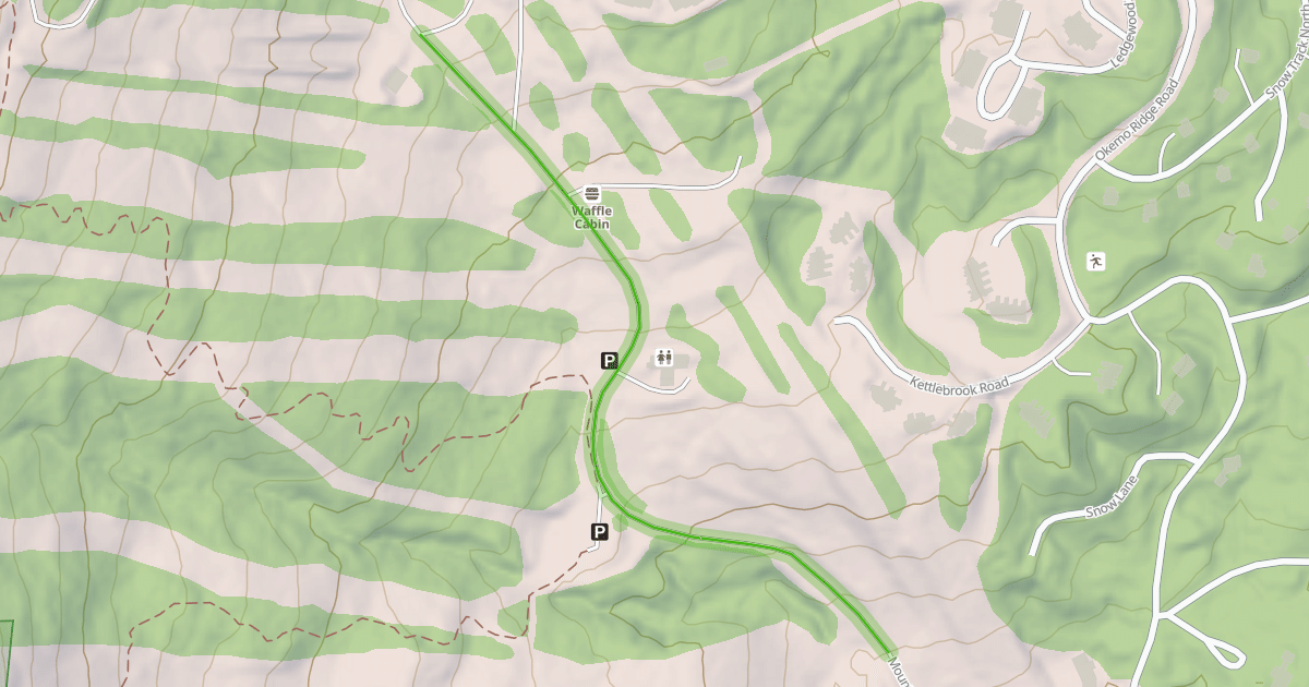 Map preview of Mountain Road
