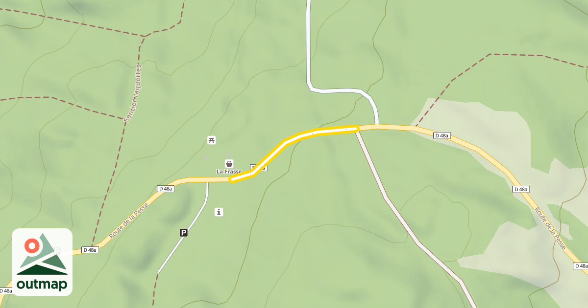 Map of Route de la Pesse