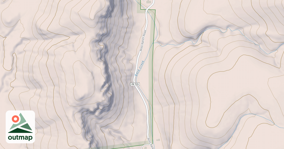 Map of BUCK CANYON