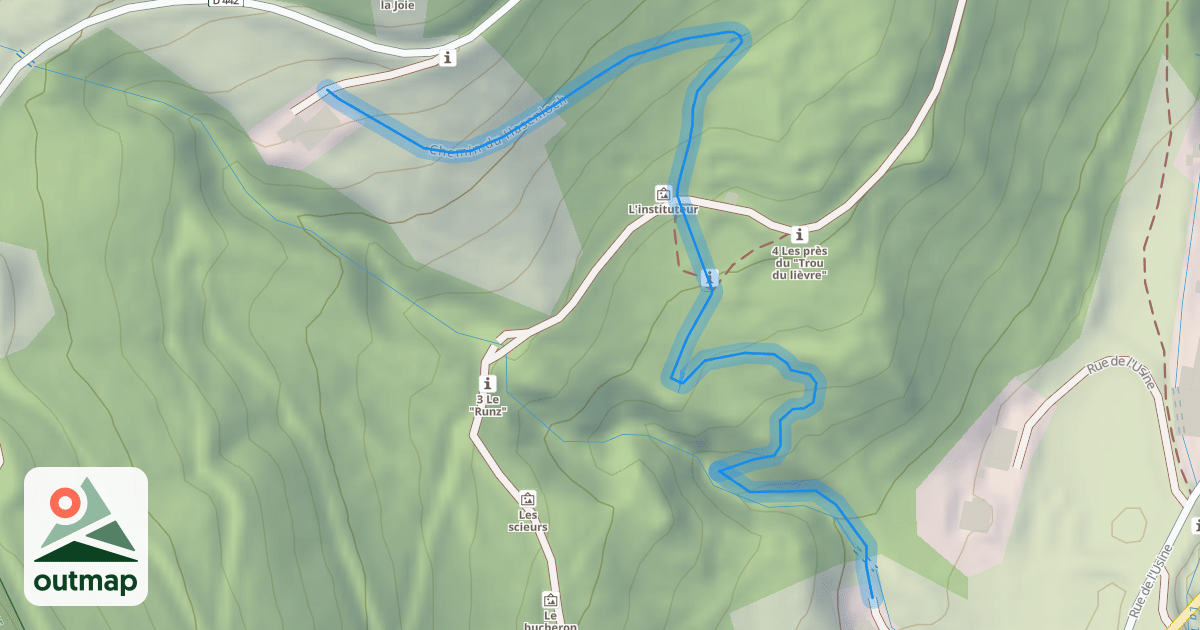 Map of Chemin du Hasenloch