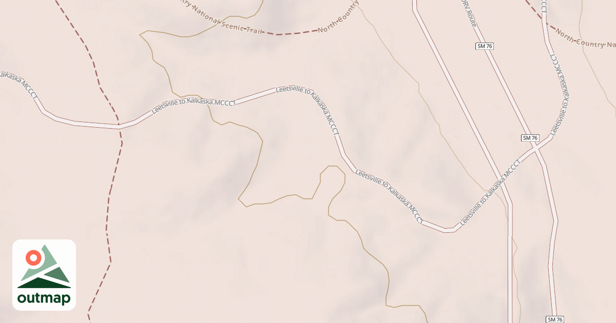 Map of Leetsville To Kalkaska Mccct