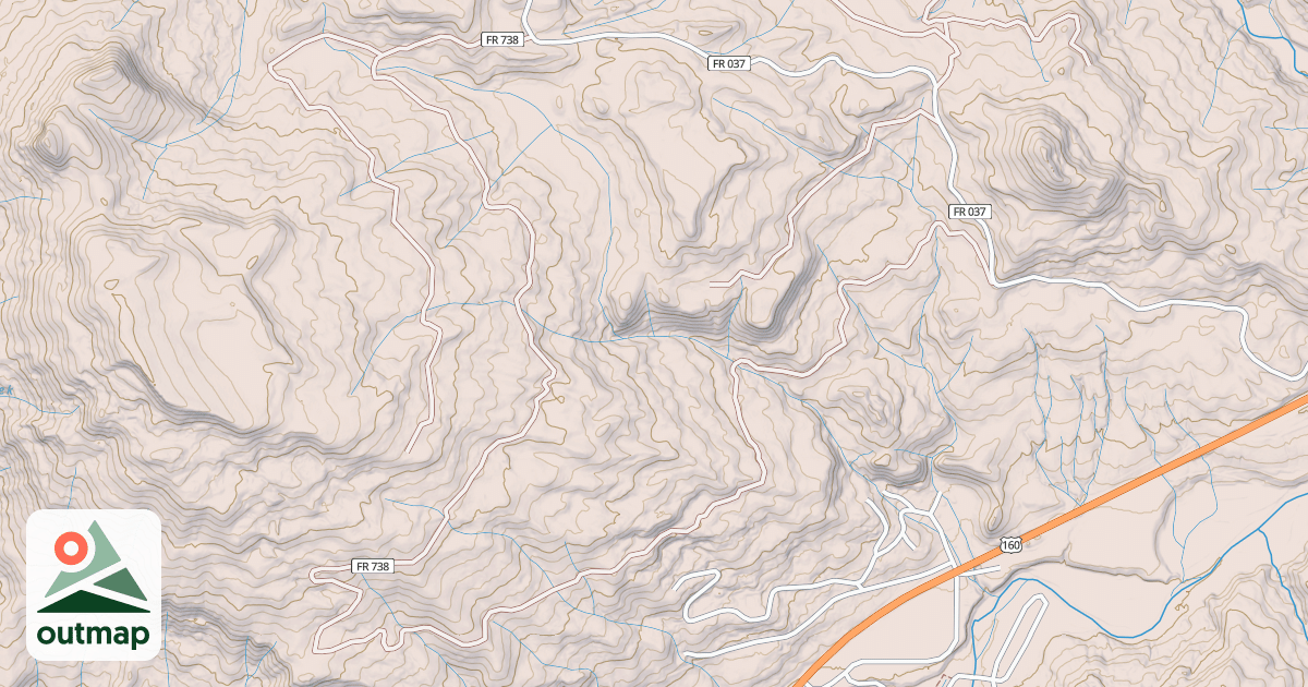 Map of LAUGHLIN CRK