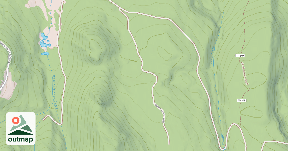 Map of BOWEN CR