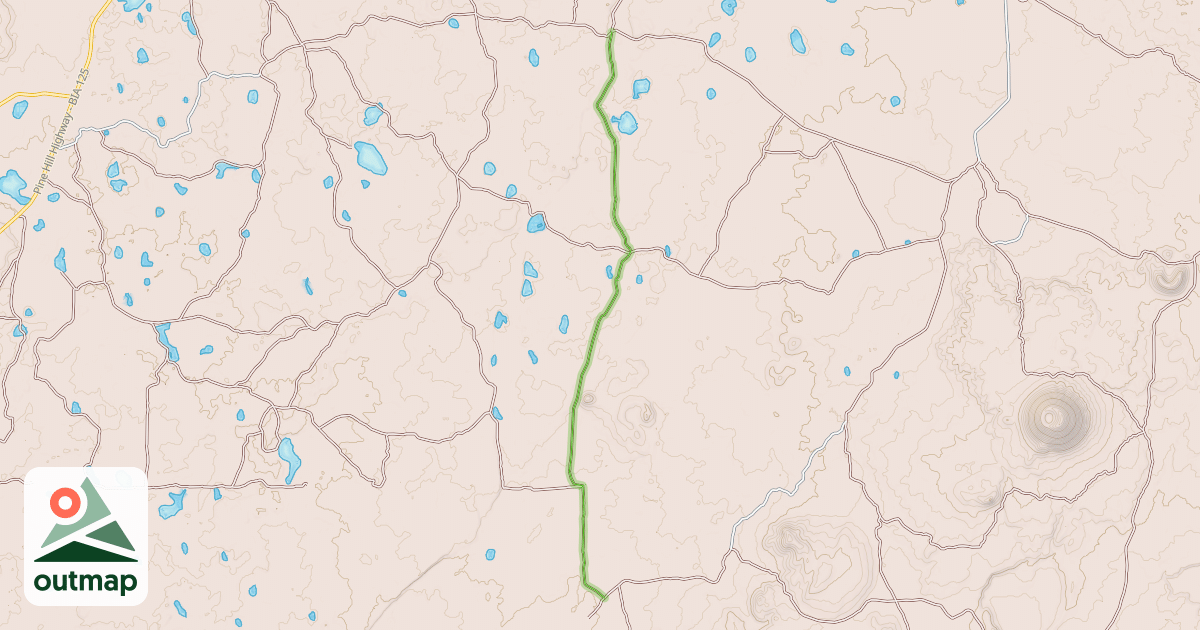 Map of Indian Service Rd. - BIA 4013