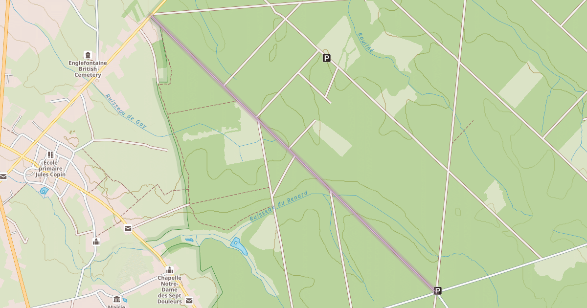 Map preview of Route du Chêne Cuplet