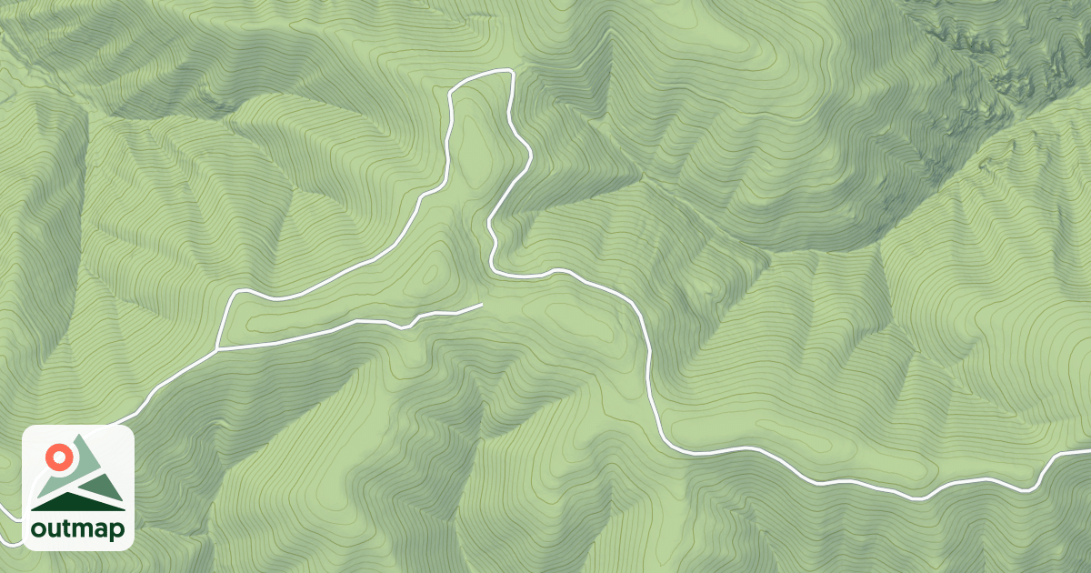 Map of Marten Creek Snowmobile Route