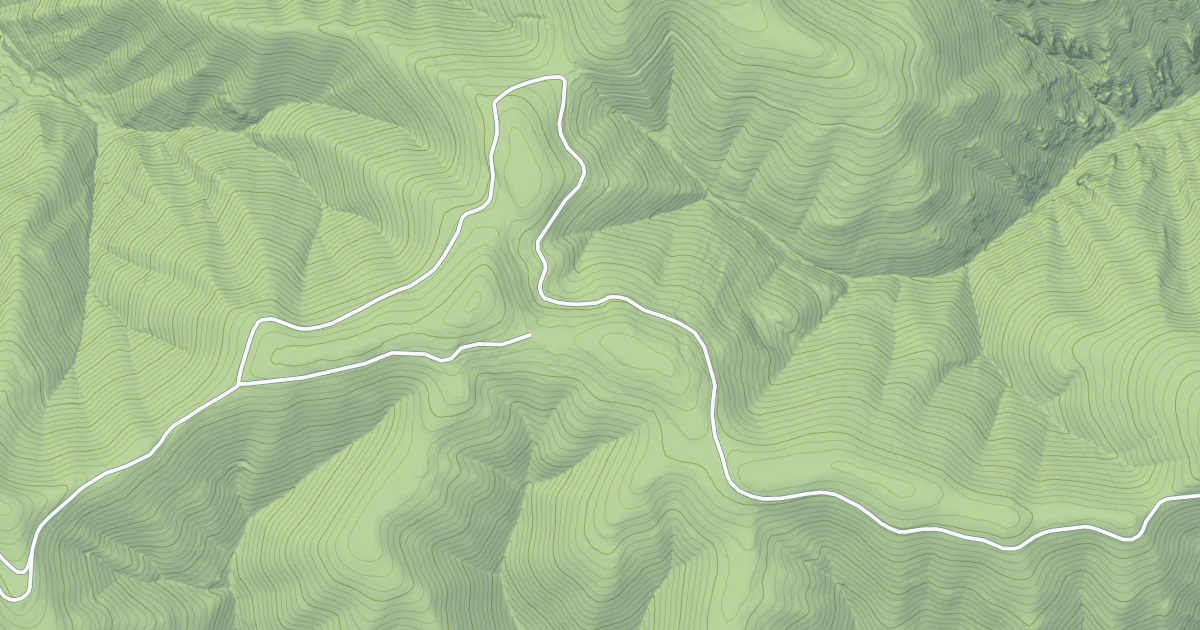 Map preview of Marten Creek Snowmobile Route