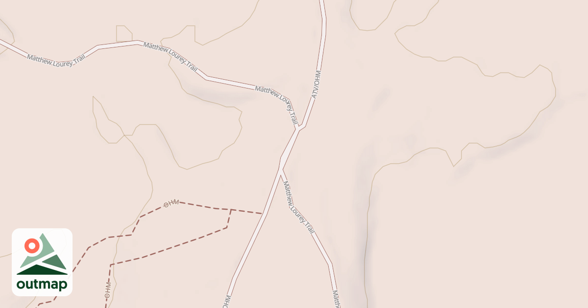 Map of Matthew Lourey State Trail