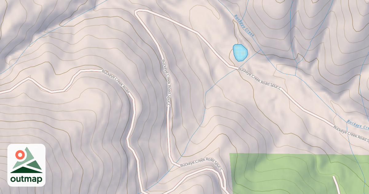Map of BUCKEYE CREEK