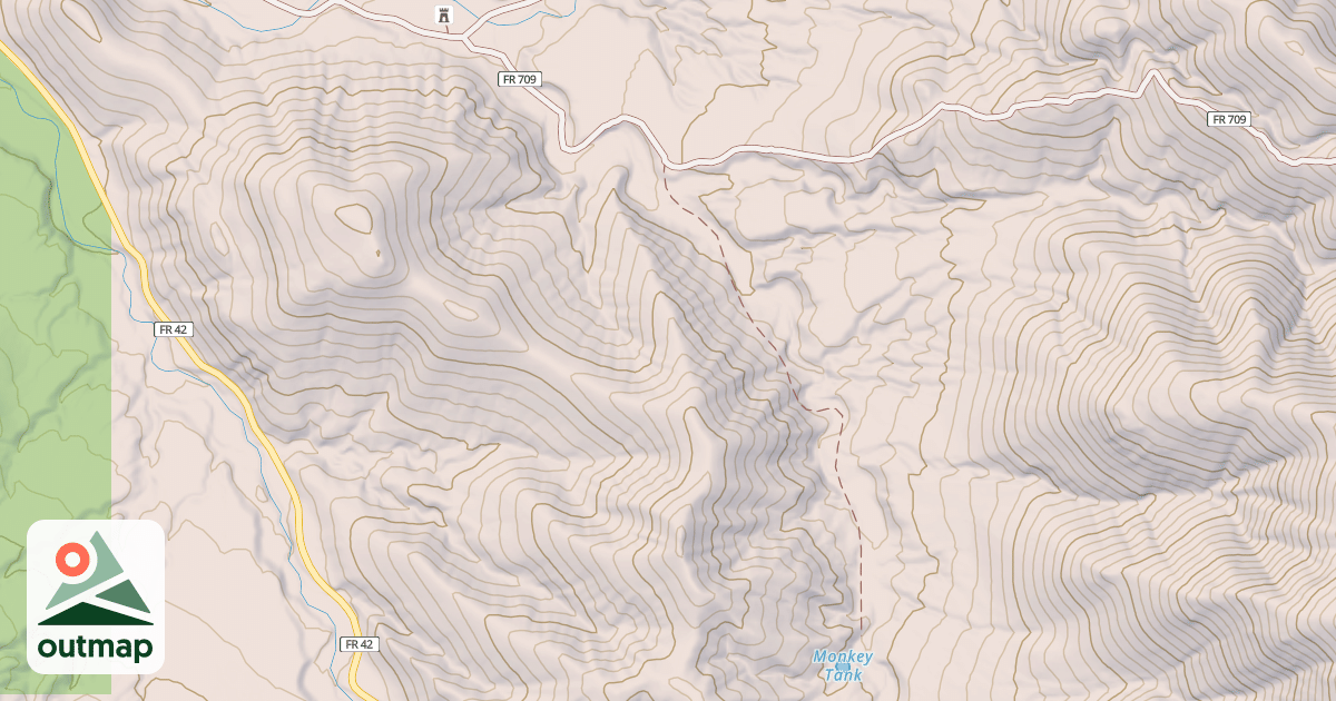 Map of HORSEFALL CANYON