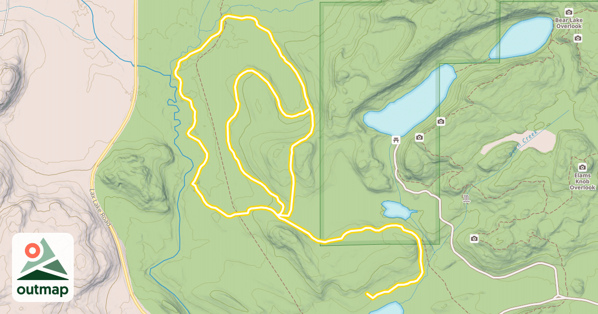 Map of Northwoods Ski Trails
