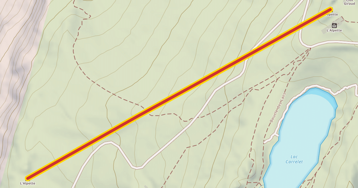 Map preview of TK Alpette