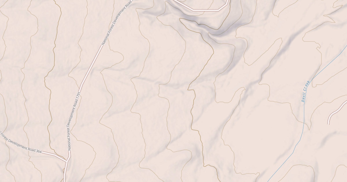 Map preview of USFS National Forest System Roads {0BE8D3F3-4871-427D-B29D-8922AC14DB7A}