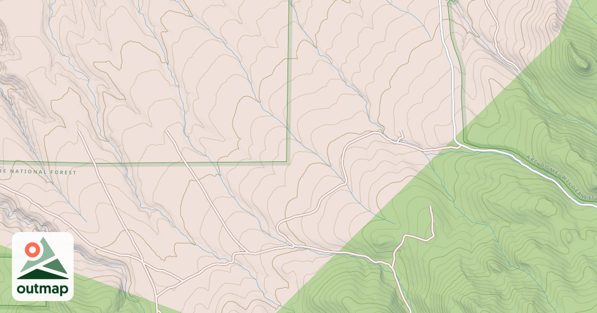 Map of CLEAR CREEK - CORRAL WASH