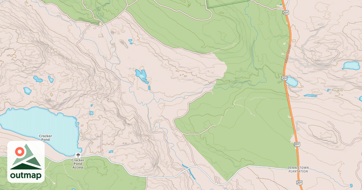 Map of Maine Statewide ATV Trails 154
