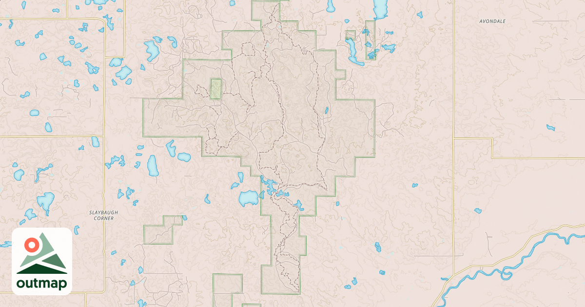 Map of Evart Motorcycle Trail