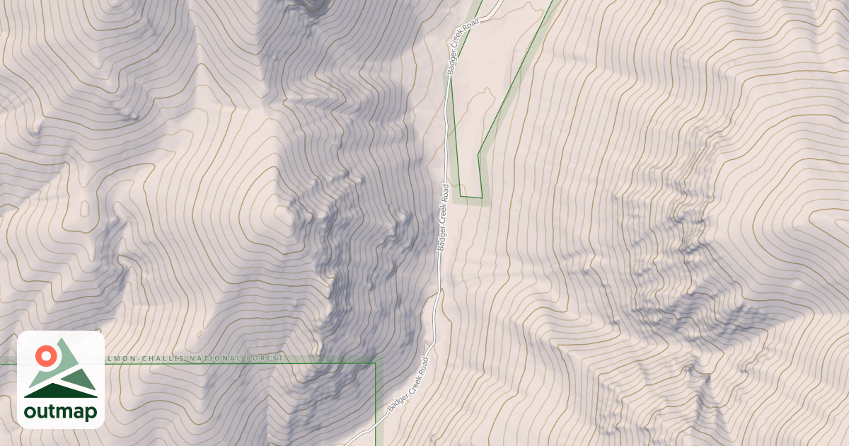 Map of BADGER CREEK