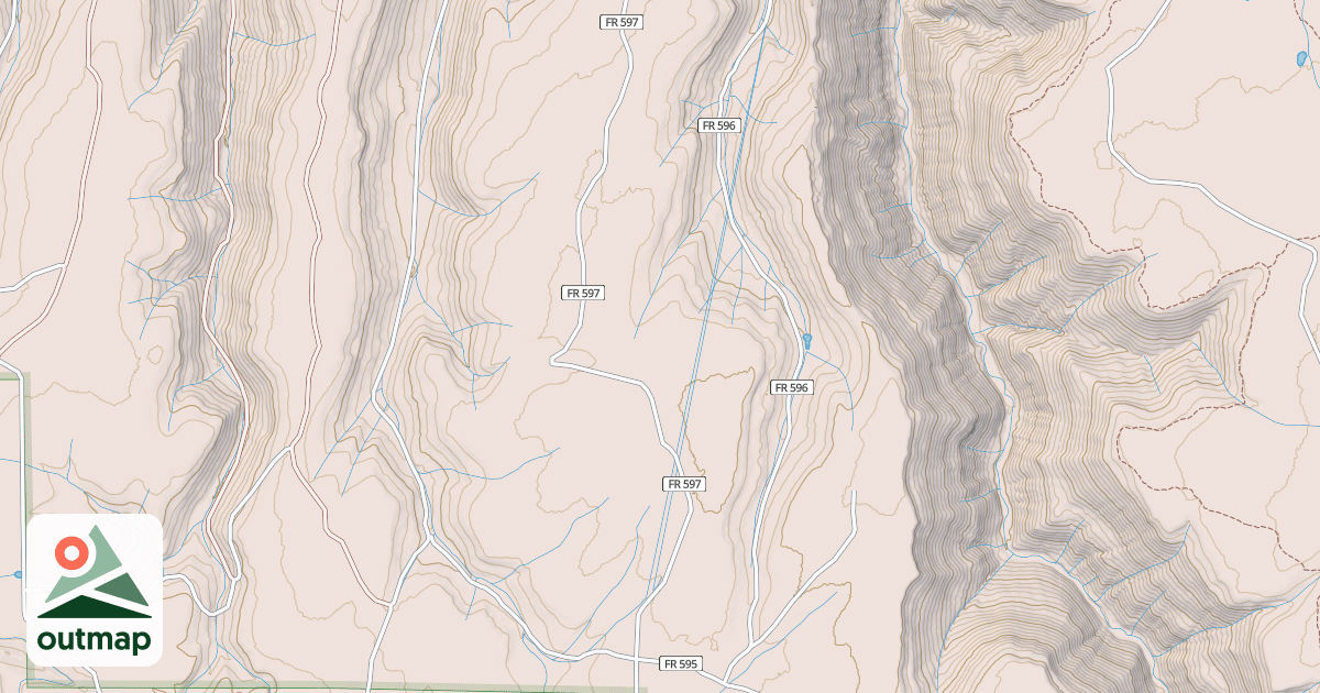 Map of EAST MCKEE DIVIDE