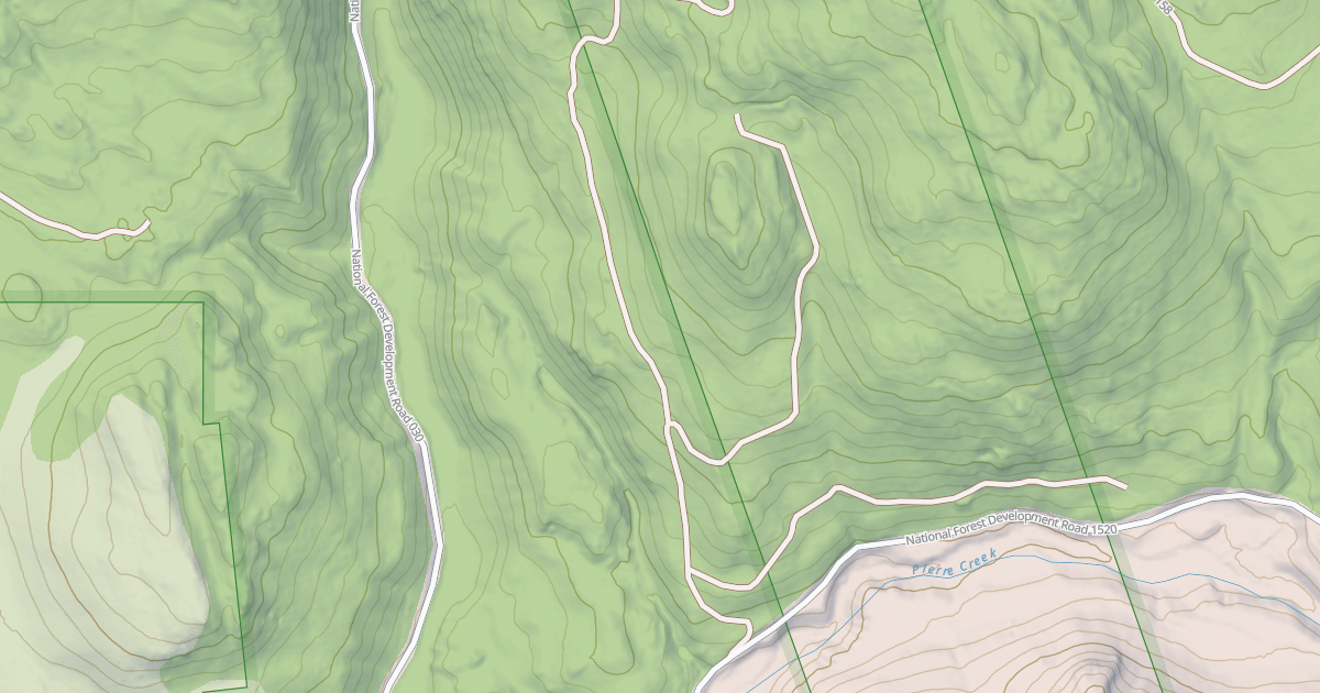 Map preview of USFS Motor Vehicle Use Map Roads {A023EDC6-E588-4916-A231-FDFAAD2FD835}