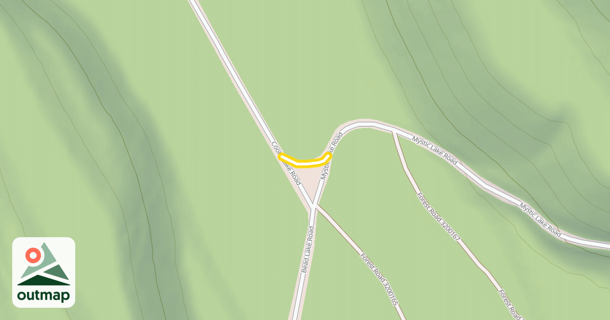 Map of Mystic Lake Road