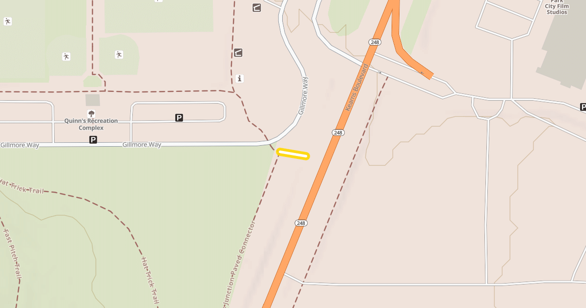 Map preview of Quinns Junction Paved Connector