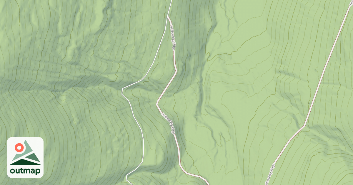 Map of HELLROARING RIDGE