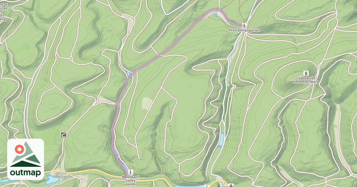 Map of Route Forestière de Weissbach