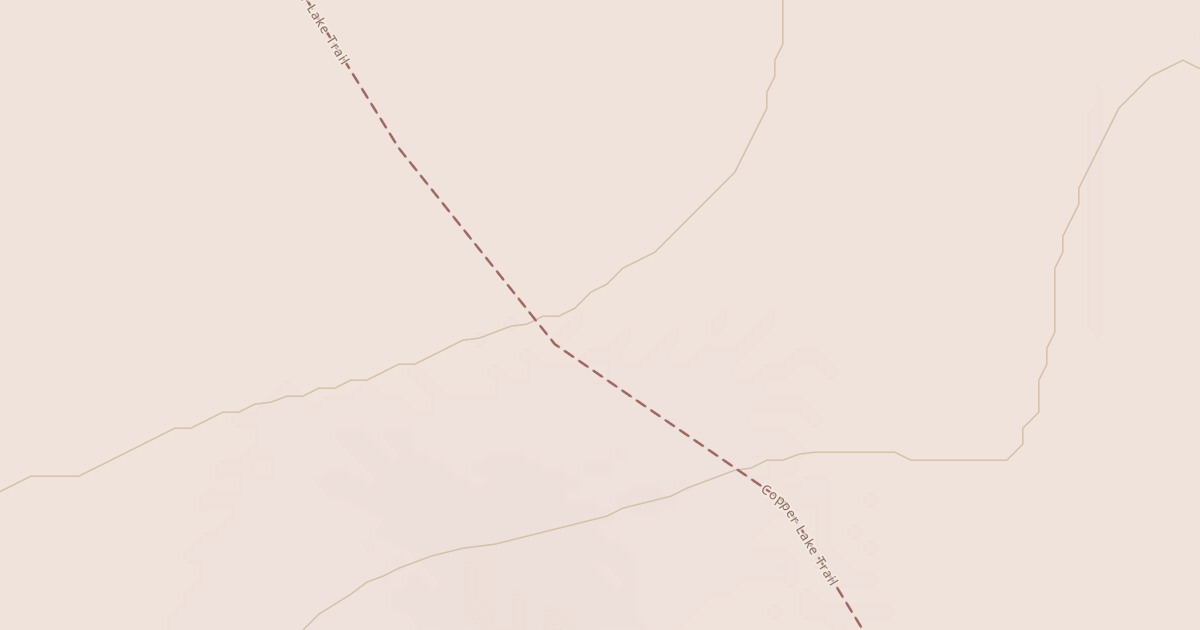 Map preview of Copper Lake Trail