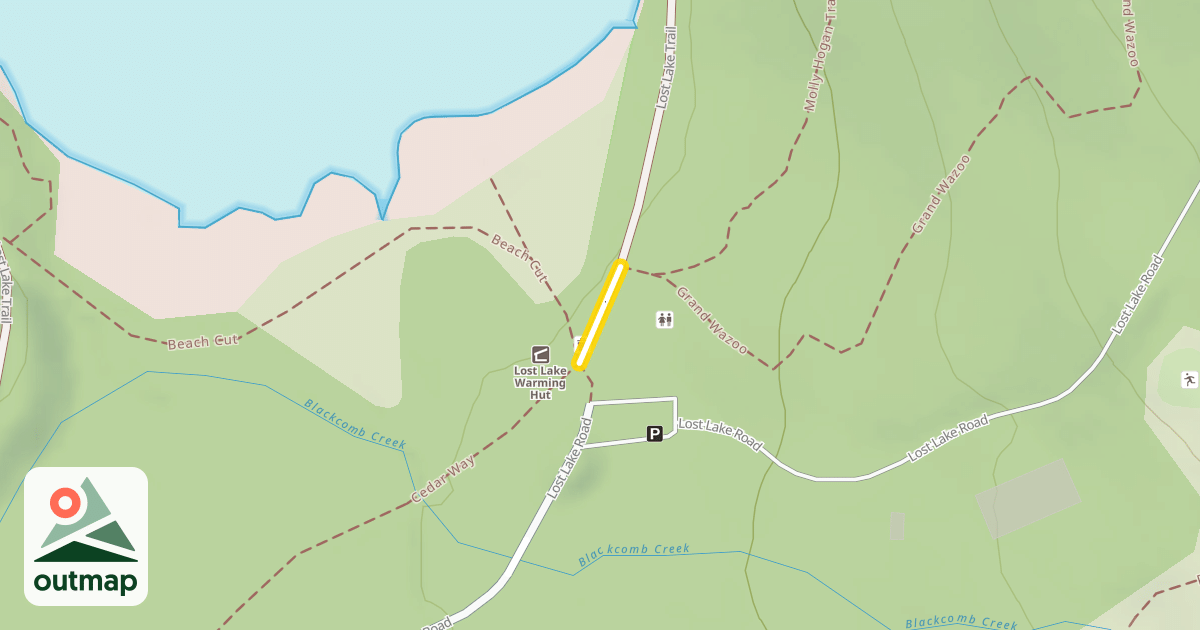 Map of Lost Lake Trail