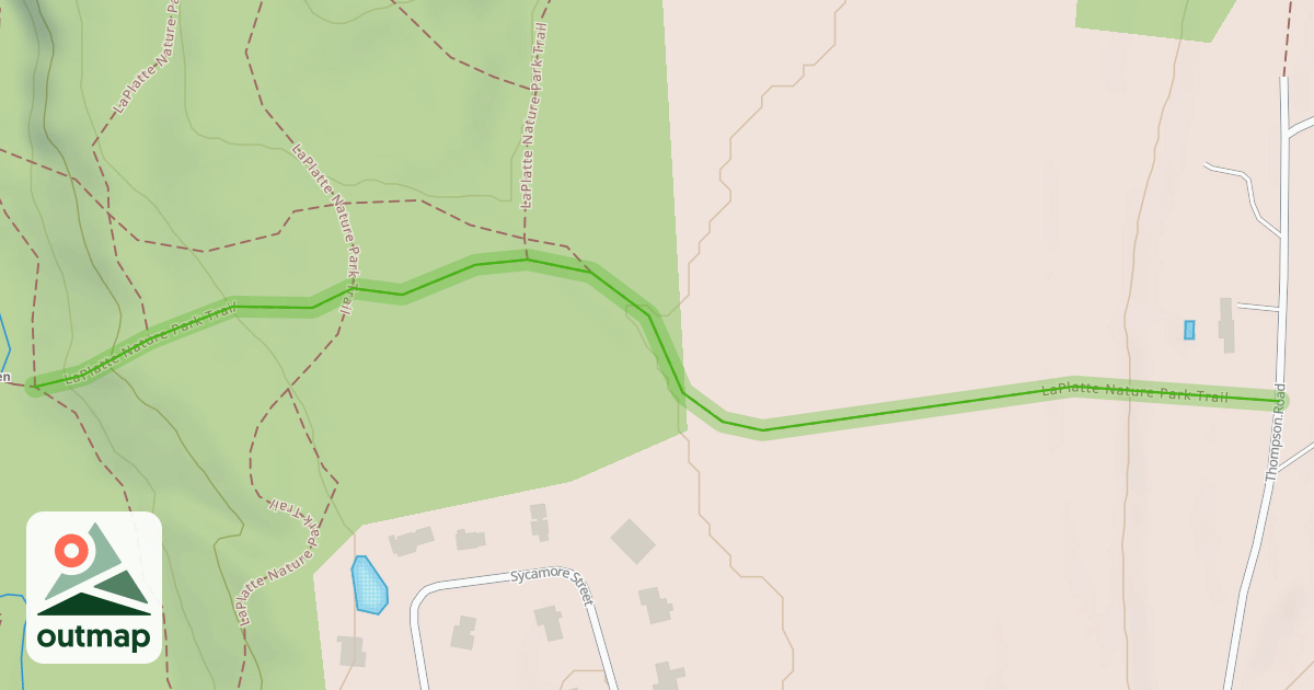 Map of LaPlatte Nature Park Trail