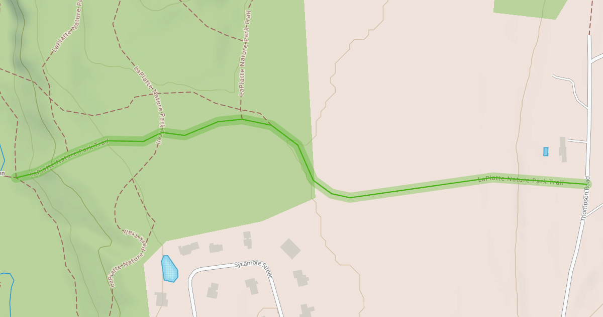 Map preview of LaPlatte Nature Park Trail