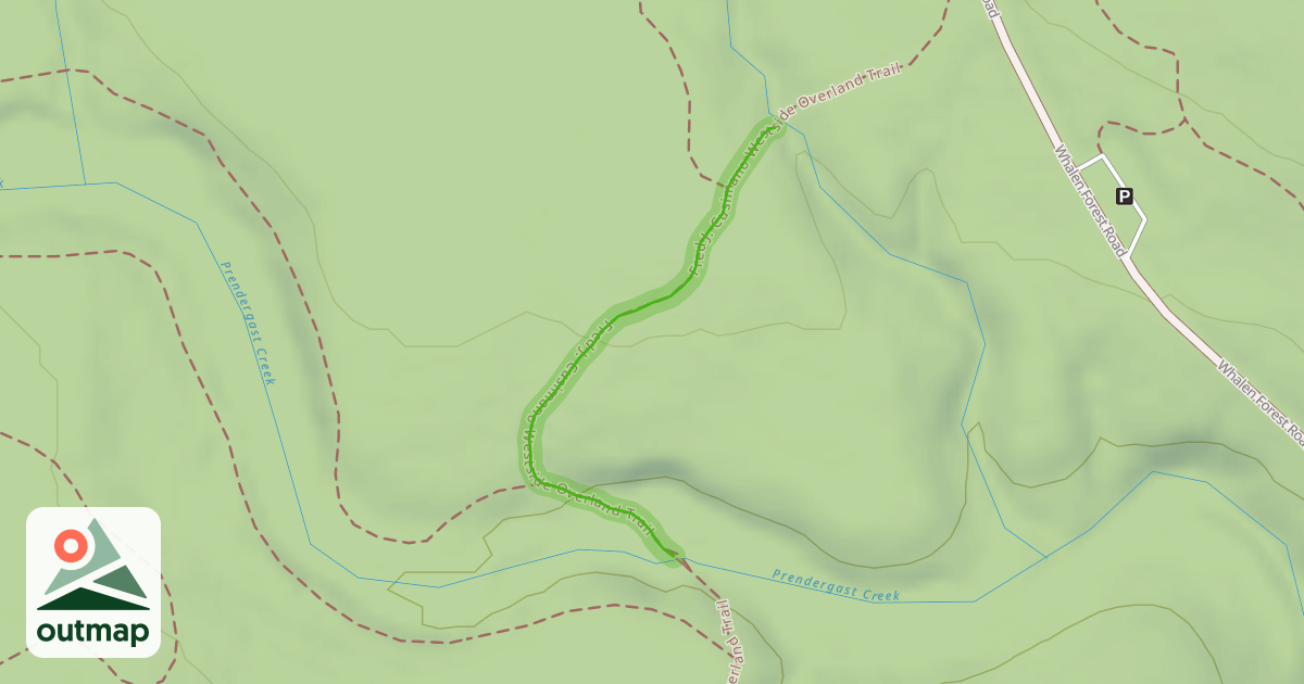 Map of Fred J. Cusimano Westside Overland Trail