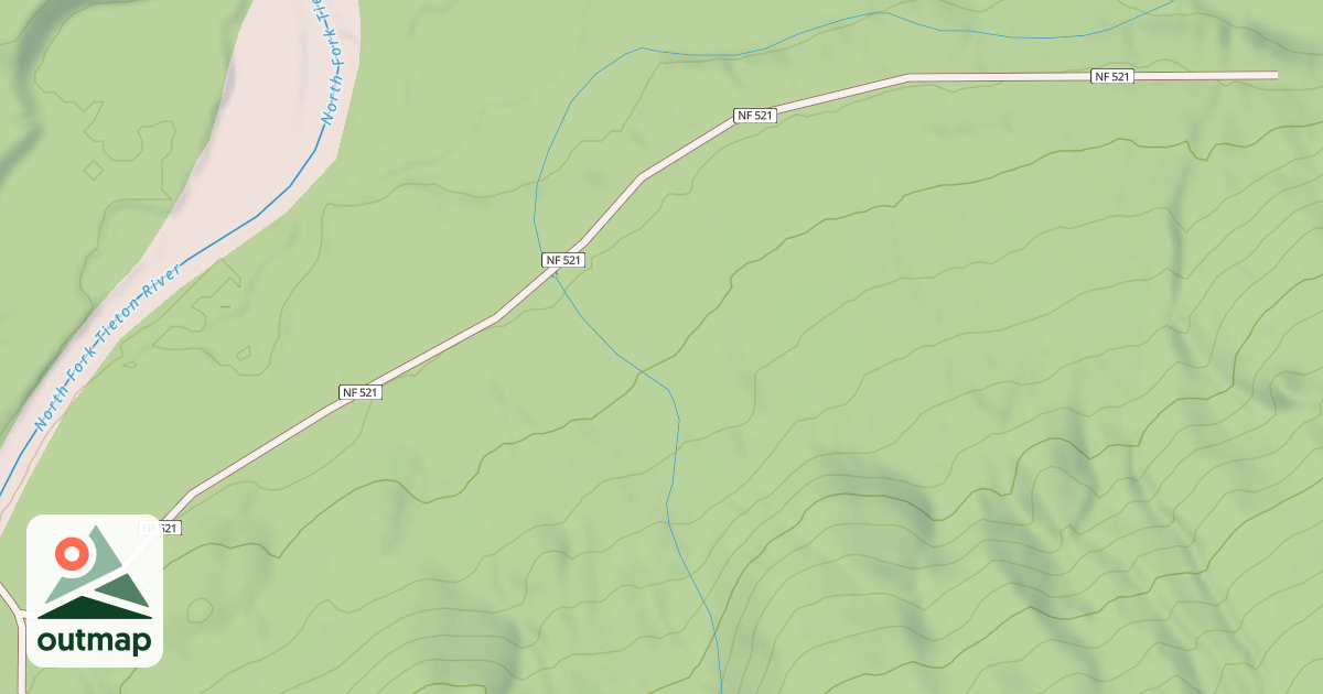 Map of USFS National Forest System Roads {657C5004-1570-448B-8D51-D7F2365F31CF}