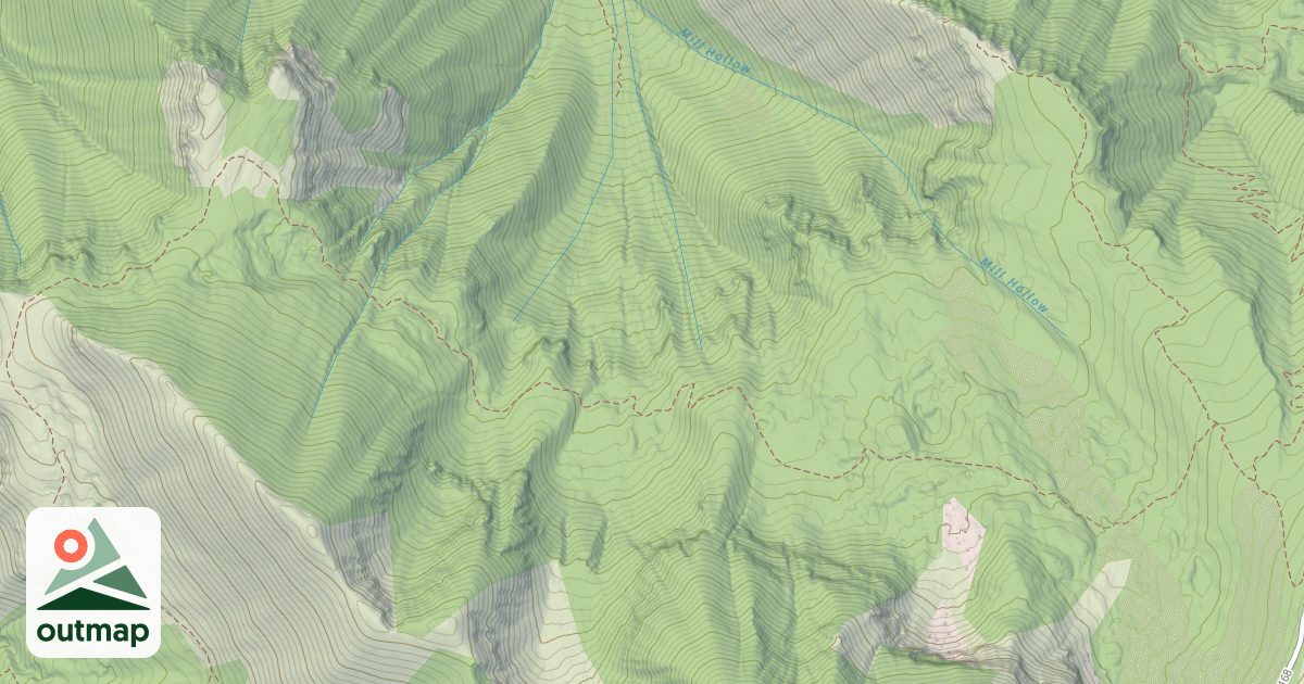 Map of LOGAN DRY-MILL HOLLOW