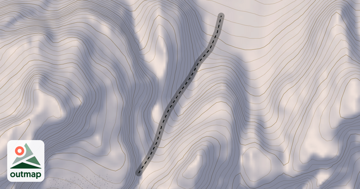 Map of Ledge Couloir