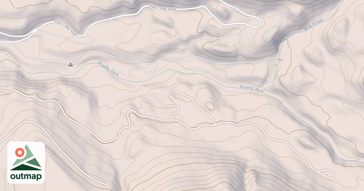 Map of Brushy Fork