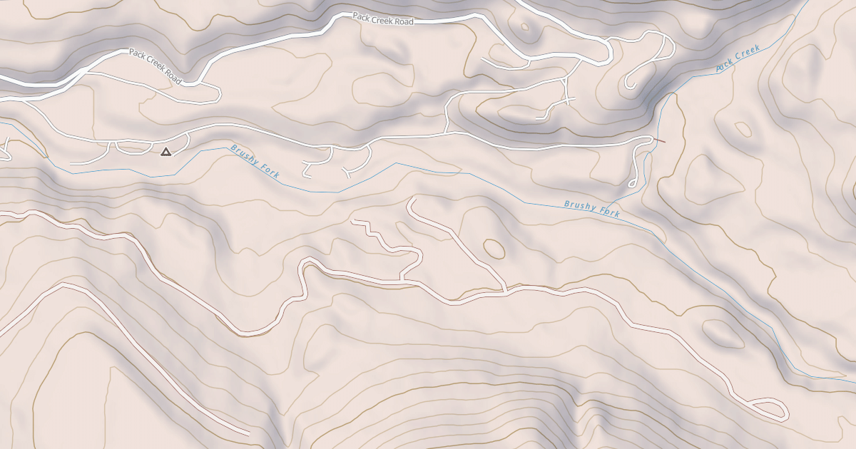 Map preview of Brushy Fork