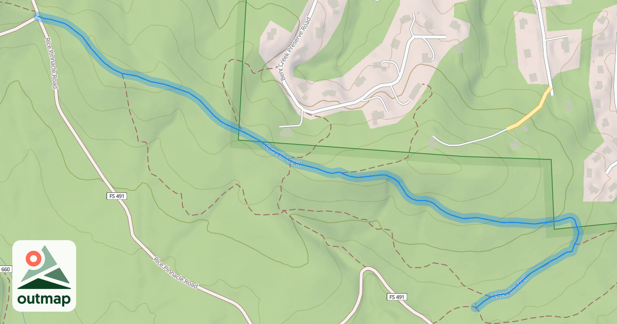 Map of Corvair Trail