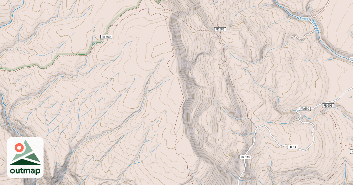 Map of MIDDLE MOUNTAIN
