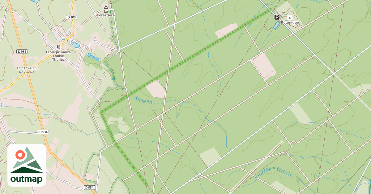 Map of Laie de la Carrière du Vivier